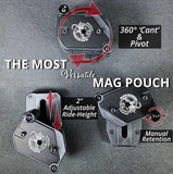 DSTACK - Ambidextrous Single/Double Stack Competition Magazine Pouch