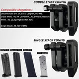 DSTACK - Ambidextrous Single/Double Stack Competition Magazine Pouch