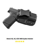 IWB Kydex Holster -  Glock 42, 43, 43X IWB Kydex Holster - Low Profile