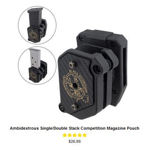 FNH 509 - Ambidextrous Single-Double Stack Competition Magazine Pouch - OWB Mag Carriers