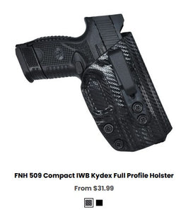 FNH 509 Compact Taltical  IWB Kydex Full Profile Holster - IWB Holsters