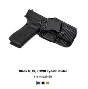 G17 Glock 17, 22, 31 IWB Kydex Holster - IWB Holsters