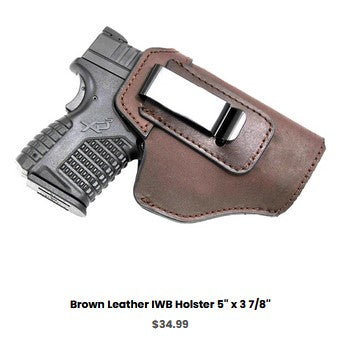 G19x Brown Leather IWB Holster 5'' x 3 7-8'' - IWB Holsters.jpg