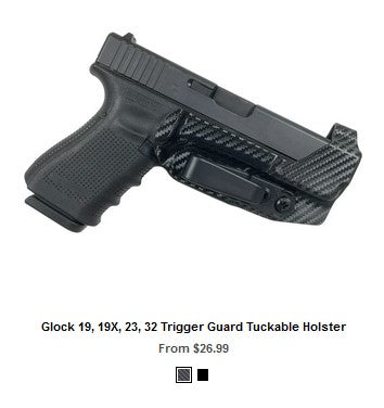 G23 Glock 19, 19X, 23, 32 Trigger Guard Tuckable Holster - IWB Holsters