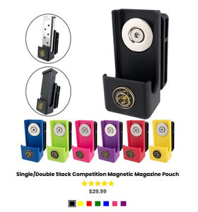 G35 Single-Double Stack Competition Magnetic Magazine Pouch - OWB Mag Carriers