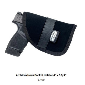 G43X Ambidextrous Pocket Holster 4'' x 5 3-4'' - IWB Holsters