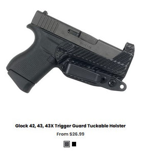 G43X Glock 42, 43, 43X Trigger Guard Tuckable Holster - IWB Holsters