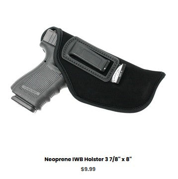 G48 Neoprene IWB Holster 3 7-8'' x 8'' - IWB Holsters