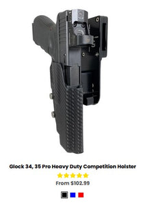 Glock 34, 35 Pro Heavy Duty Competition Holster