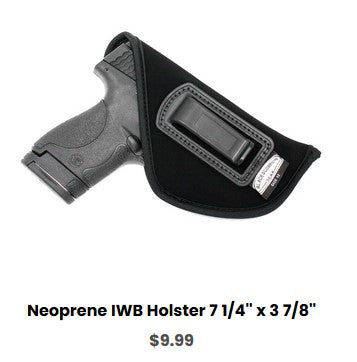 H&K USP45C Neoprene IWB Holster 7 1-4'' x 3 7-8'' - IWB Holsters