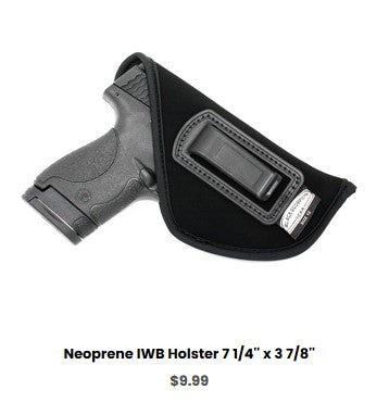 KT P-40 Neoprene IWB Holster 7 1-4'' x 3 7-8'' - IWB Holsters