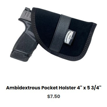 Kahr CW380 Ambidextrous Pocket Holster 4'' x 5 3-4'' - IWB Holsters