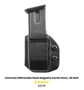 SS P320 M17 -  Universal OWB Double Stack Magazine Carrier 9mm, .40 S&W - OWB Mag Carriers