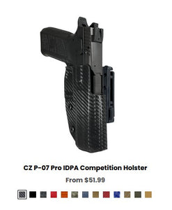 Pro Hd CZ P-07 Pro IDPA Competition Holster - Holstels Competition