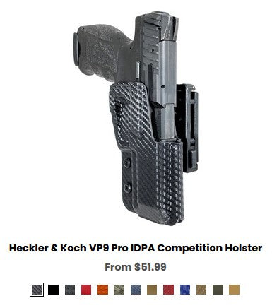 Heckler & Koch VP9 Pro IDPA Competition Holster - Holstels Competition