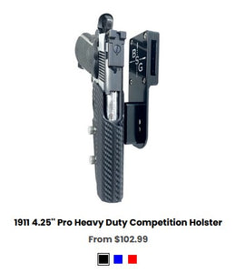 Pro IDPA 1911 4.25'' Pro Heavy Duty Competition Holster - Holstels Competition