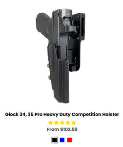 Pro IDPA Glock 34, 35 Pro Heavy Duty Competition Holster - Holstels Competition