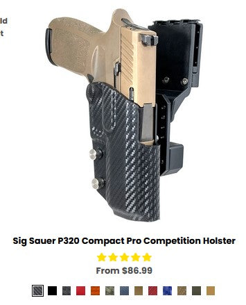 Pro OWB Pro Holster Sig Sauer P320 Compact Pro Competition Holster