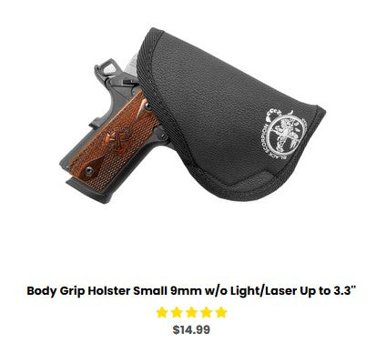 Ruger LC9 Body Grip Holster Small 9mm w-o Light-Laser Up to 3.3'' - IWB Holsters