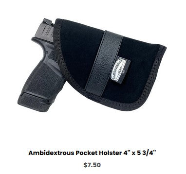 Ruger LC9s Ambidextrous Pocket Holster 4'' x 5 3-4'' - IWB Holsters