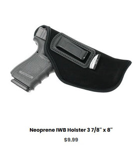 SS P220 Black Leather IWB Holster 5'' x 3 7-8'' - IWB Holsters