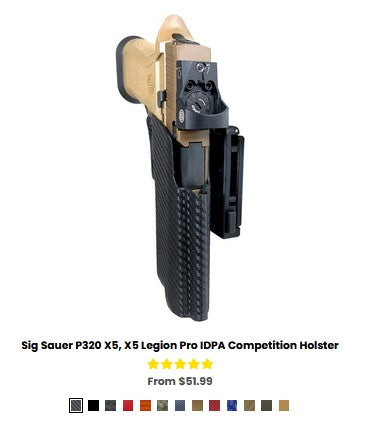 SS P320 - X5 Legion,Pro IDPA Competition Holster - OWB Holsters