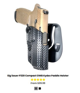 SS P320 AXG Scorpion OWB Kydex Paddle Holster - OWB Holsters