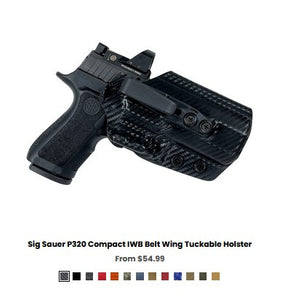 SS  P320 Nitron Compact IWB Belt Wing Tuckable Holster - IWB Holsters