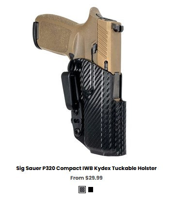 SS P320 Nitron Compact IWB Kydex Tuckable Holster - IWB Holsters