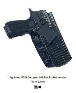 SS P320 XCarry  IWB Full Profile Holster - IWB Holsters