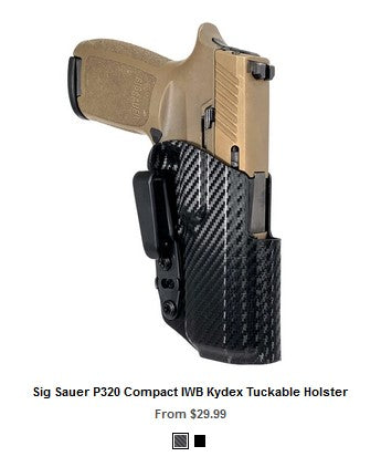 SS P320 XCarry  IWB Kydex Tuckable Holster - IWB Holsters - IWB Holsters