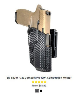 SS P320 XCarry  Pro IDPA Competition Holster - OWB Holsters