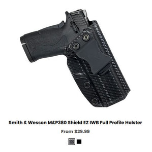 Smith & Wesson M&P380 Shield EZ IWB Full Profile Holster - IWB Holsters