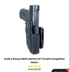 Smith & Wesson M&P40 4.25'' Pro IDPA Competition Holster - OWB Holsters