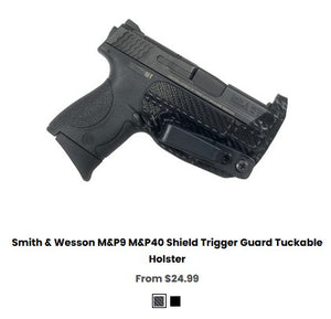 Smith & Wesson M&P9 M&P40 Shield Trigger Guard Tuckable Holste - IWB Holstersr