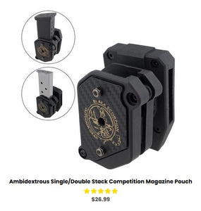 Smith & Wesson SD9 - SD9 VE Ambidextrous Single-Double Stack Competition Magazine Pouch - OWB Mag Carriers