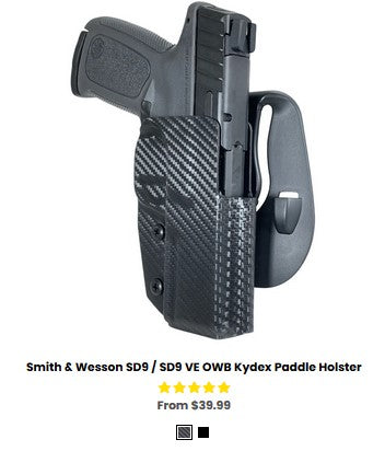 Smith & Wesson SD9 - SD9 VE OWB Kydex Paddle Holster - OWB Holsters