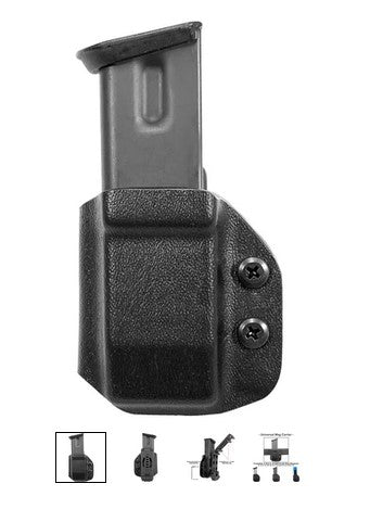 Springfield - Hellcat  Universal OWB Double Stack Magazine Carrier 9mm, .40 S&W - IWB Mag Carriers