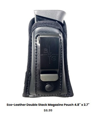 Springfield XD4 - Eco-Leather Double Stack Magazine Pouch 4.8'' x 2.7'' - IWB Mag Carriers