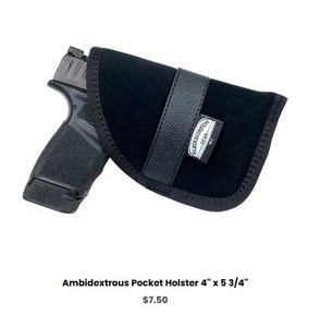 Taurus G2C Ambidextrous Pocket Holster 4'' x 5 3-4'' - IWB Holsters