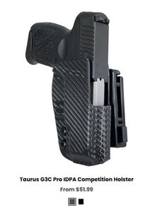 Taurus G3C Pro IDPA Competition Holster - OWB Holsters