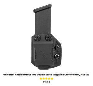 UniversalG45  Ambidextrous IWB Double Stack Magazine Carrier 9mm, .40S&W - IWB Mag Carriers