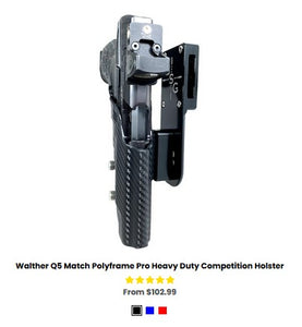 Walther Q5 Match Polyframe Pro Heavy Duty Competition Holster - IWB Holsters